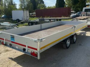 FM LOCATION REMORQUE : porte engins 2700kg longueur : 5 m